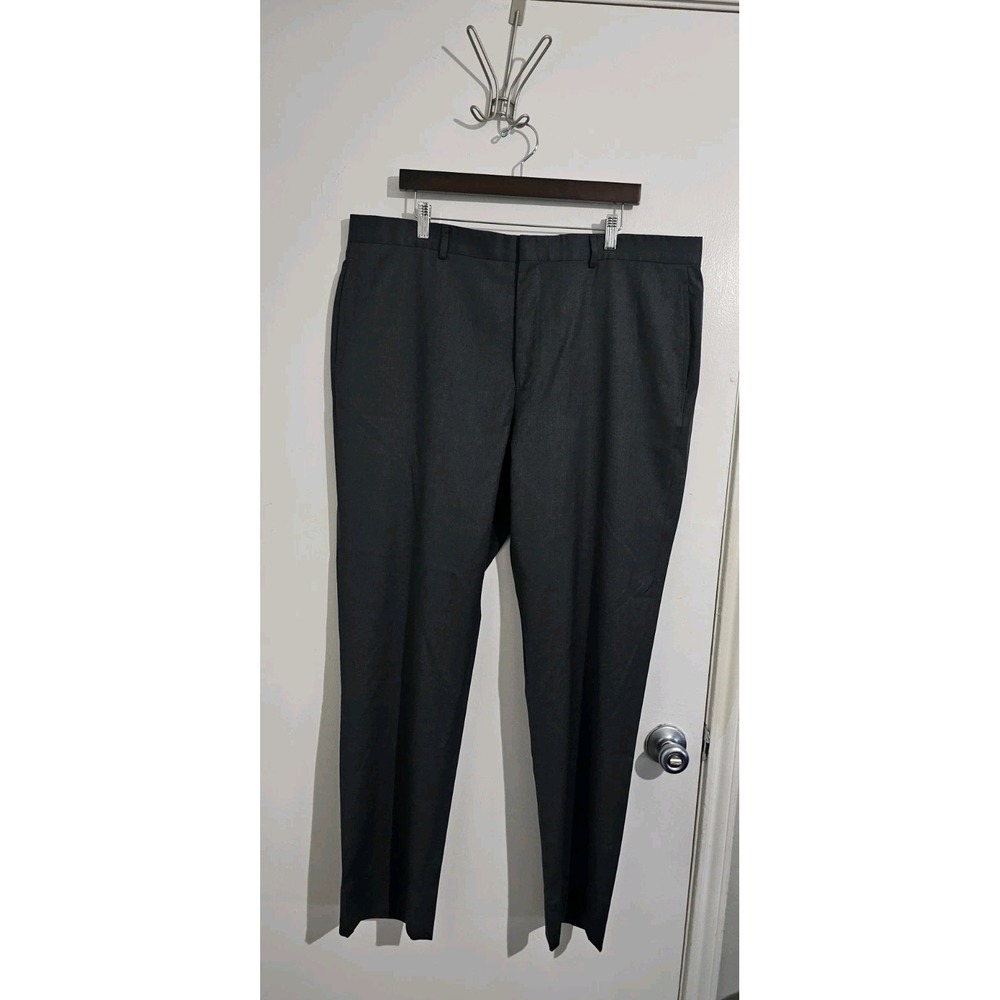 Brooks Brothers Men's Traditional Fit Dress Pants 42 x 32 Gray Wool Slacks